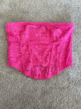 Victoria’s Secret pink strapless bralette lace bra new lingerie tube top